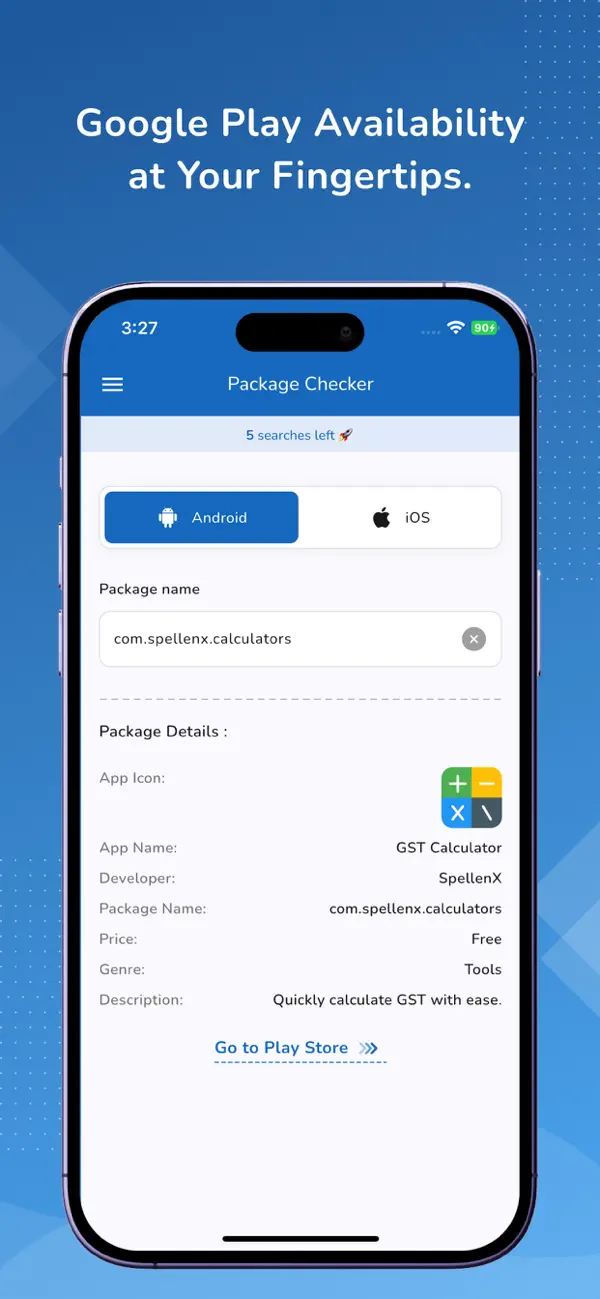 #2. Package Checker (iOS) โดย: SPELLENX INNOVATIONS PRIVATE LIMITED