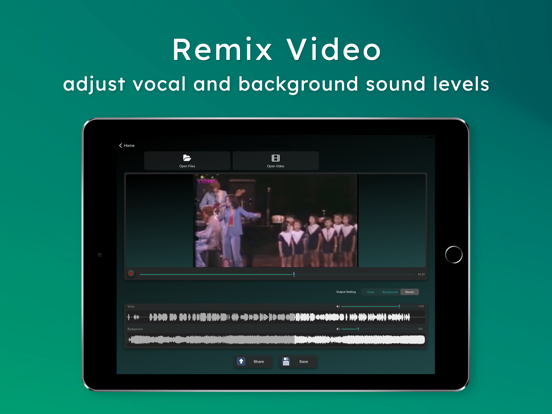 iziCut - Video Sound Editor iPad screenshot 2 - Productivity app