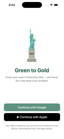 Green to Gold iPhone screenshot