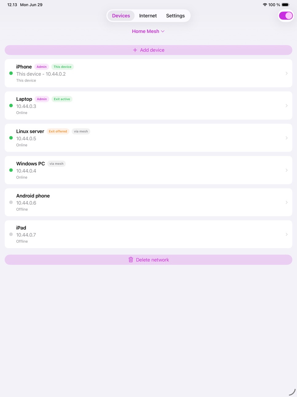iPad screenshot
