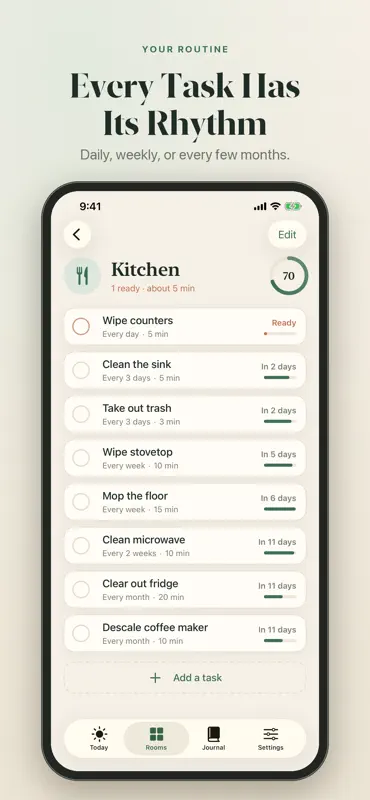 Linen: Home Cleaning Schedule screenshot 3 of 7