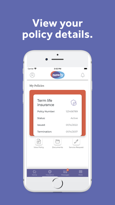 Nowly Insurance – My Benefits Screenshot