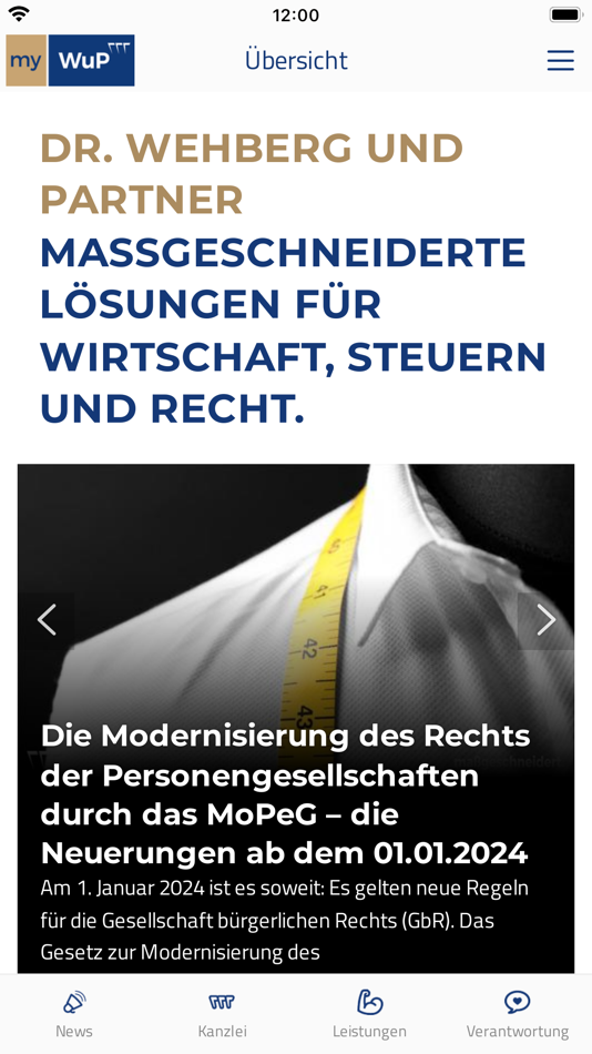 #1. myWuP (iOS) 由: Dr. Wehberg und Partner mbB