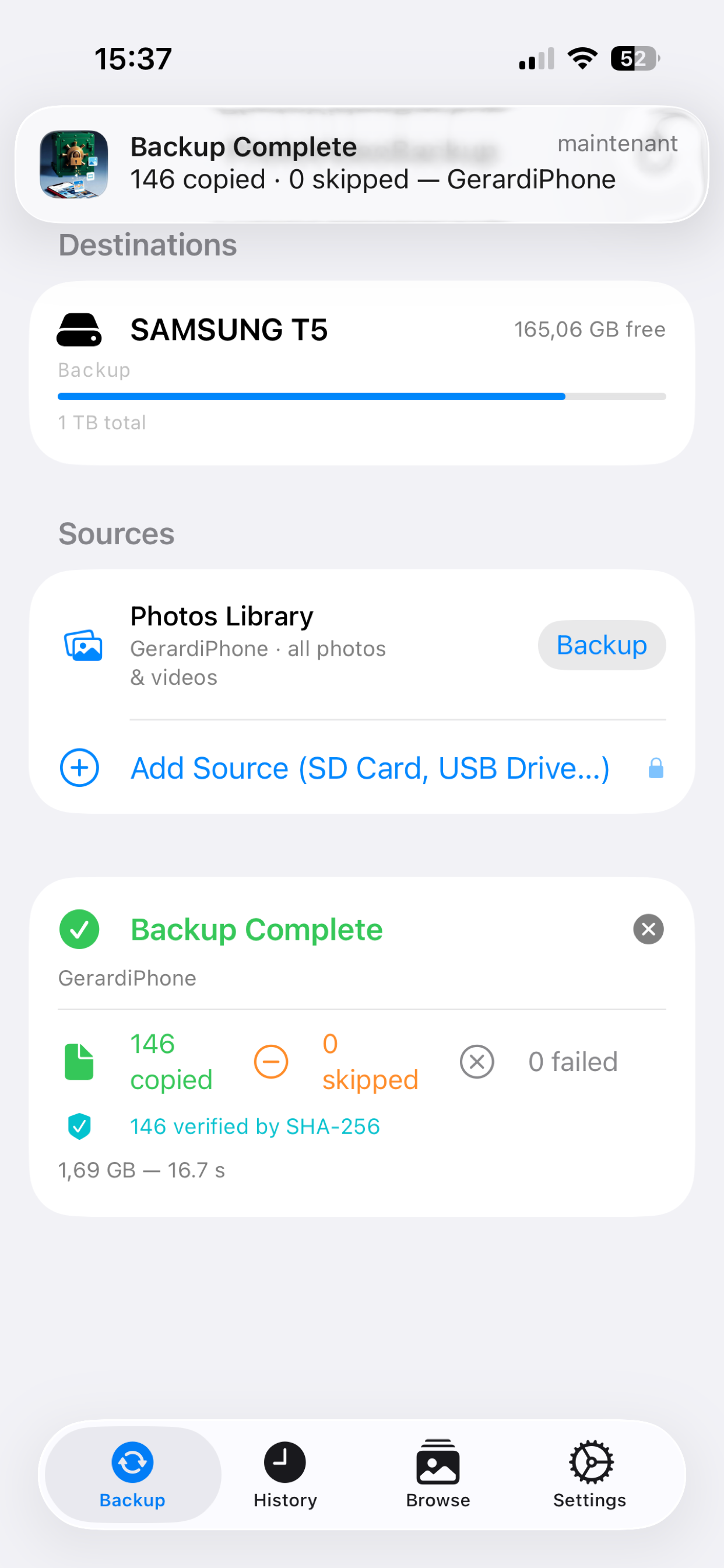 PhotoVideoBackup: SSD Transfer