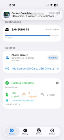 PhotoVideoBackup: SSD Transfer Screenshot 5 of 10