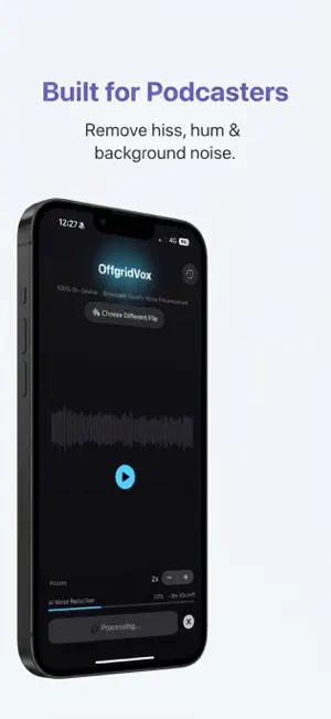 Noise Reducer - OffgridVox screenshot 2