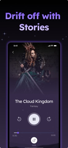 Sleep Stories for Adults: Snuz iPhone screenshot