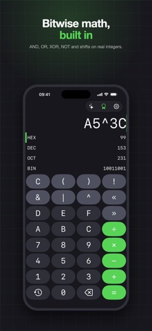 Programmer Calculator: Hex iPhone screenshot 2