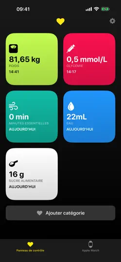 Capture d'écran de HealthFace sur iPhone 3