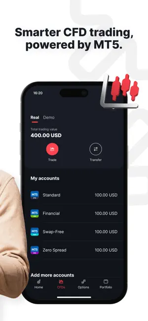 Deriv - Online Trading iPhone screenshot 2