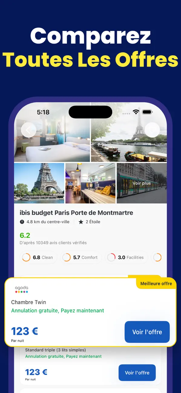 Screenshot #3 pour Pas cher hôtels・voyages offres