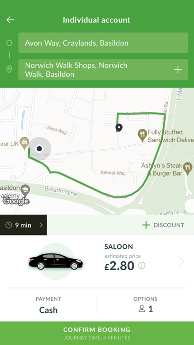 A&B Taxis Basildon Screenshot