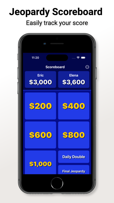 Score Tracker for Jeopardy! Screenshot