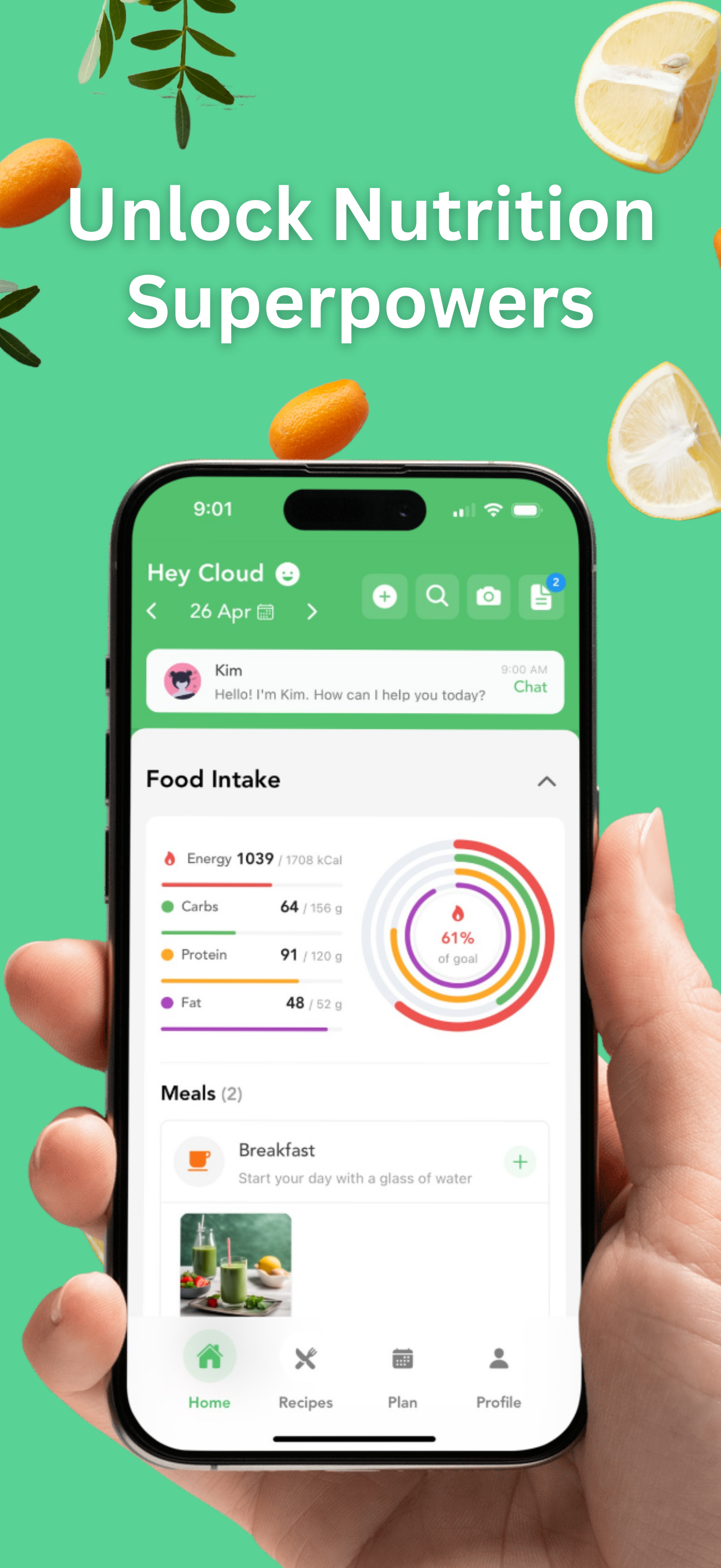 Foodzilla! Nutrition Assistant