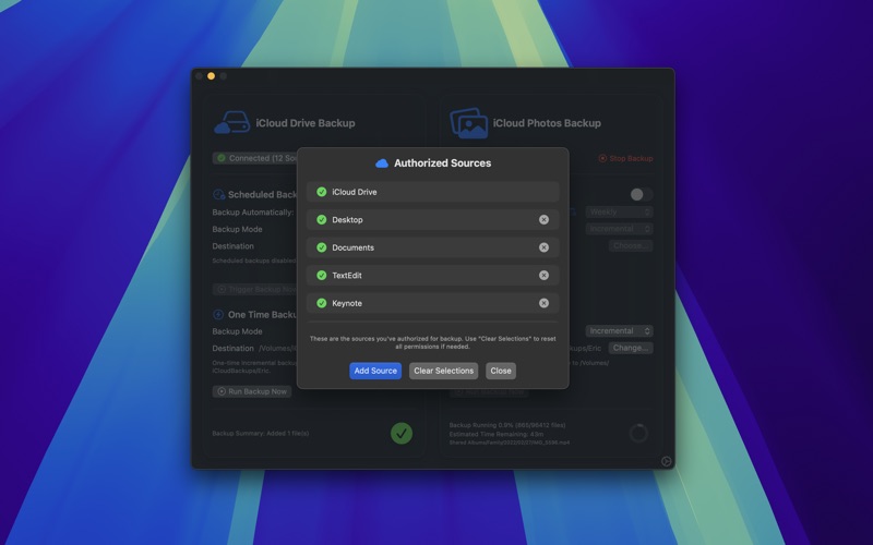 Parachute Backup Screenshot