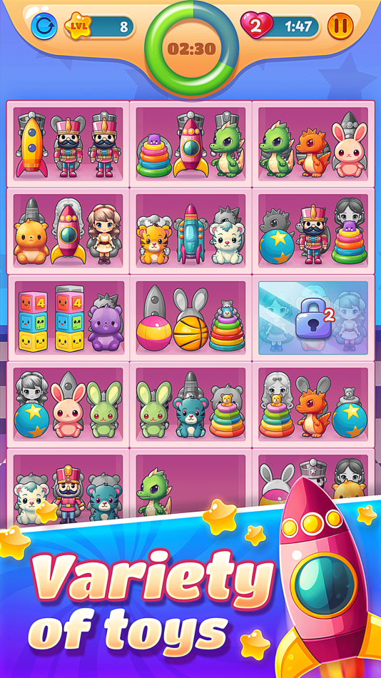 #3. Sorting Toys: Sort Shelf Game (iOS) Av: Megarama Games Ltd