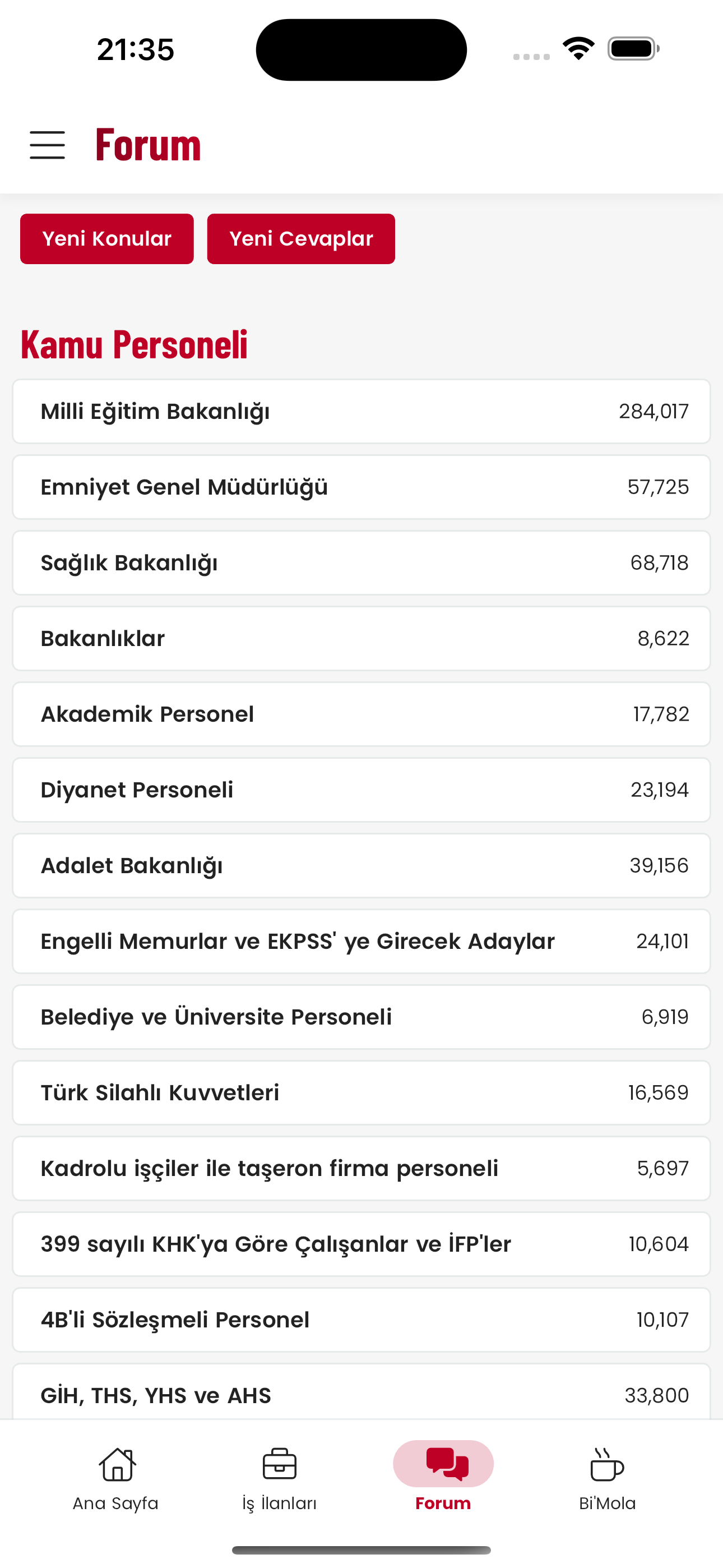 Memurlar.net: Maaş, Ilan, Kamu