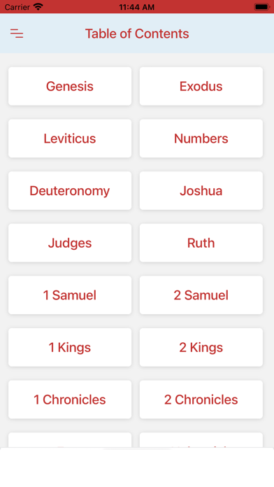 King James Version Bible (KJV) Screenshot