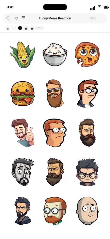 Funny Meme Reaction Stickers‑App screenshot 6