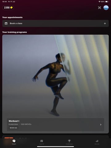 Viya Fit iPad screenshot