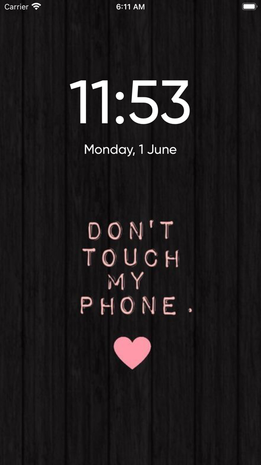 #6. DON'T Touch Phone Wallpapers (iOS) Bởi: RANIA ABDELALEEM