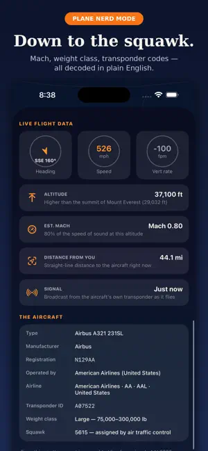 PlaneLens: AR Flight Tracker screenshot 3