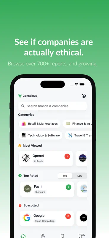 Conscious - Spend Ethically. screenshot 1 of 7