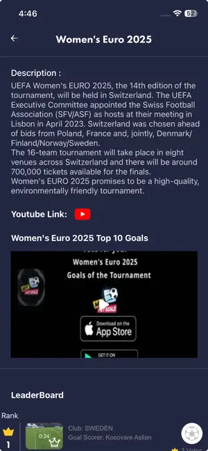 MyNetGoals screenshot 3
