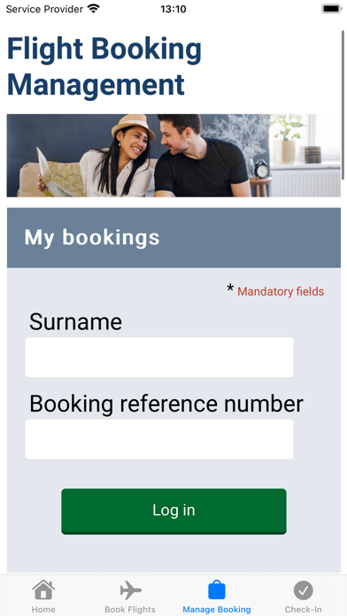 South African Airways Screenshot