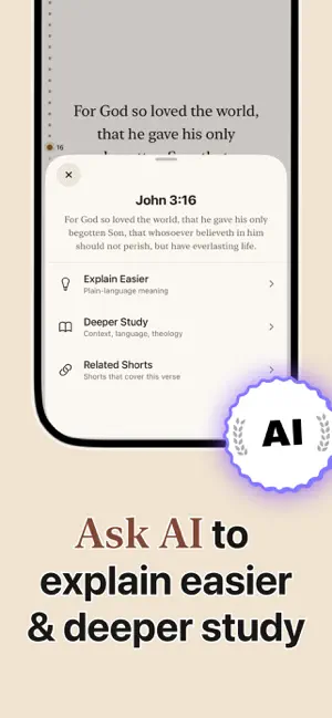 BibleShort: scroll the bible screenshot 4