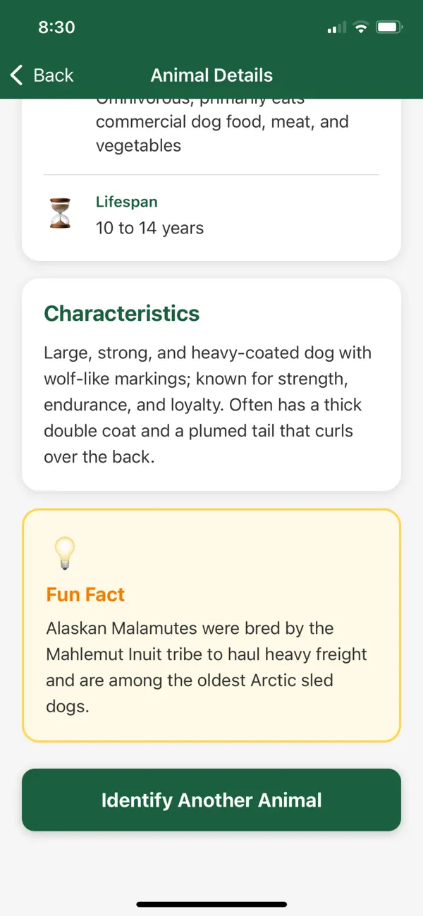 Screenshot #3 pour Animal Finder App