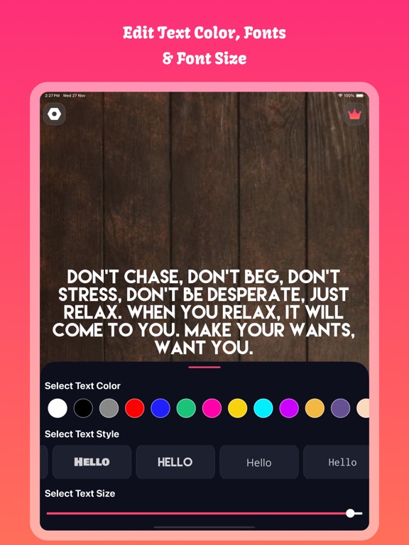 Love Quotes : Daily Quotes iPad screenshot 2 - Entertainment app
