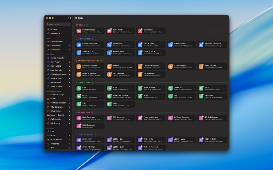 CodeCraft - Dev Toolbox Pro (macOS) Ved: Idlewild Codeworks