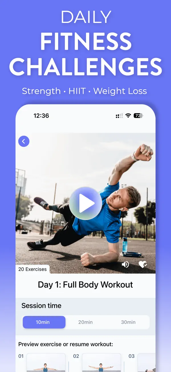 #4. Daily Workouts - Home Fitness (iOS) Door: Daily Workout Apps, LLC