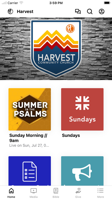 Harvest Church Screenshot
