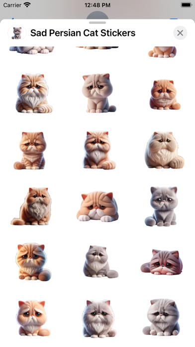 Screenshot #3 pour Sad Persian Cat Stickers