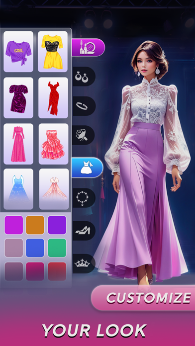 Fashion Show Girls Makeup Game Screenshot
