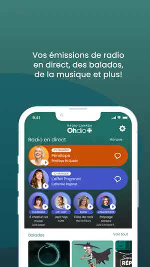 Radio-Canada OHdio screenshot 1