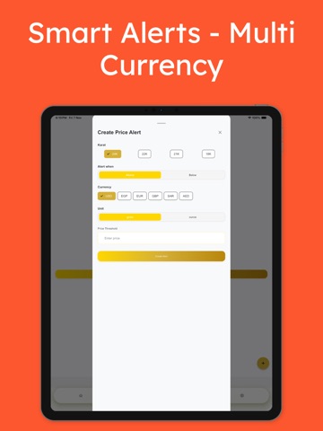 Gold Price Tracker & Alerts iPad screenshot
