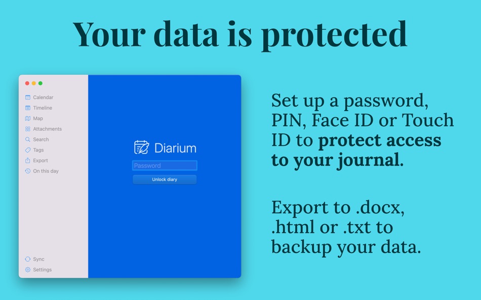 #6. Diarium Diary: Private Journal (macOS) بواسطة: Timo Partl