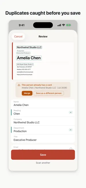 Meishido Business Card Scanner screenshot 4