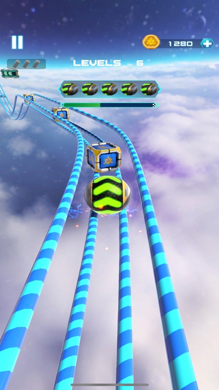 Space Rolling Balls Race screenshot 3