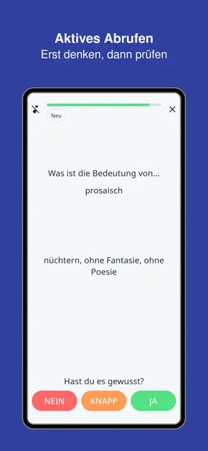 Gehobener Wortschatz Trainer screenshot 3