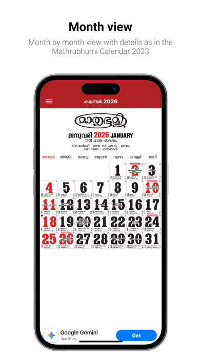 Screenshot #3 pour Mathrubhumi Calendar