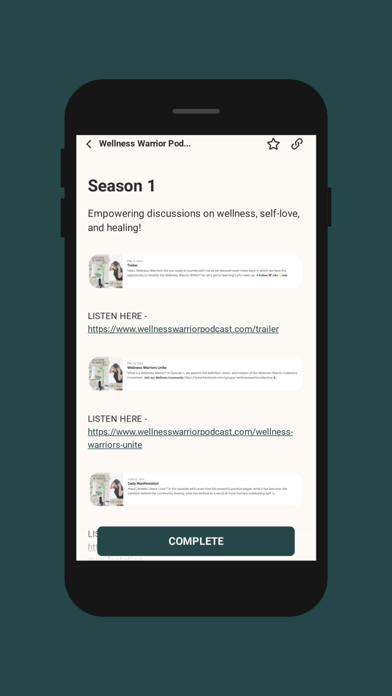 Wellness Warrior HUB Screenshot