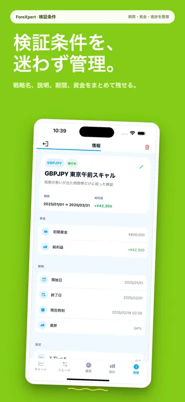 ForeXpert - FXバックテスト・検証 screenshot 8 of 10