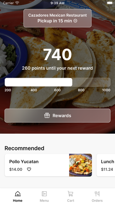 Cazadores Mexican To Go iPhone screenshot 1 - Food & Drink app