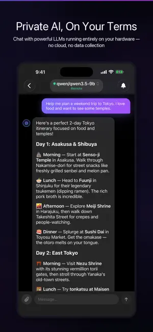 Cipher AI: Private LLM Chat screenshot 1