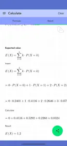 Solving Binomial Distribution screenshot #3 for iPhone