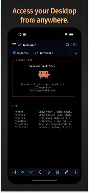 Spck Editor iPhone screenshot 2